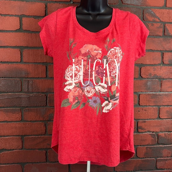Lucky Brand Los Angeles Woman's‎ Floral Top Medium - Picture 1 of 7